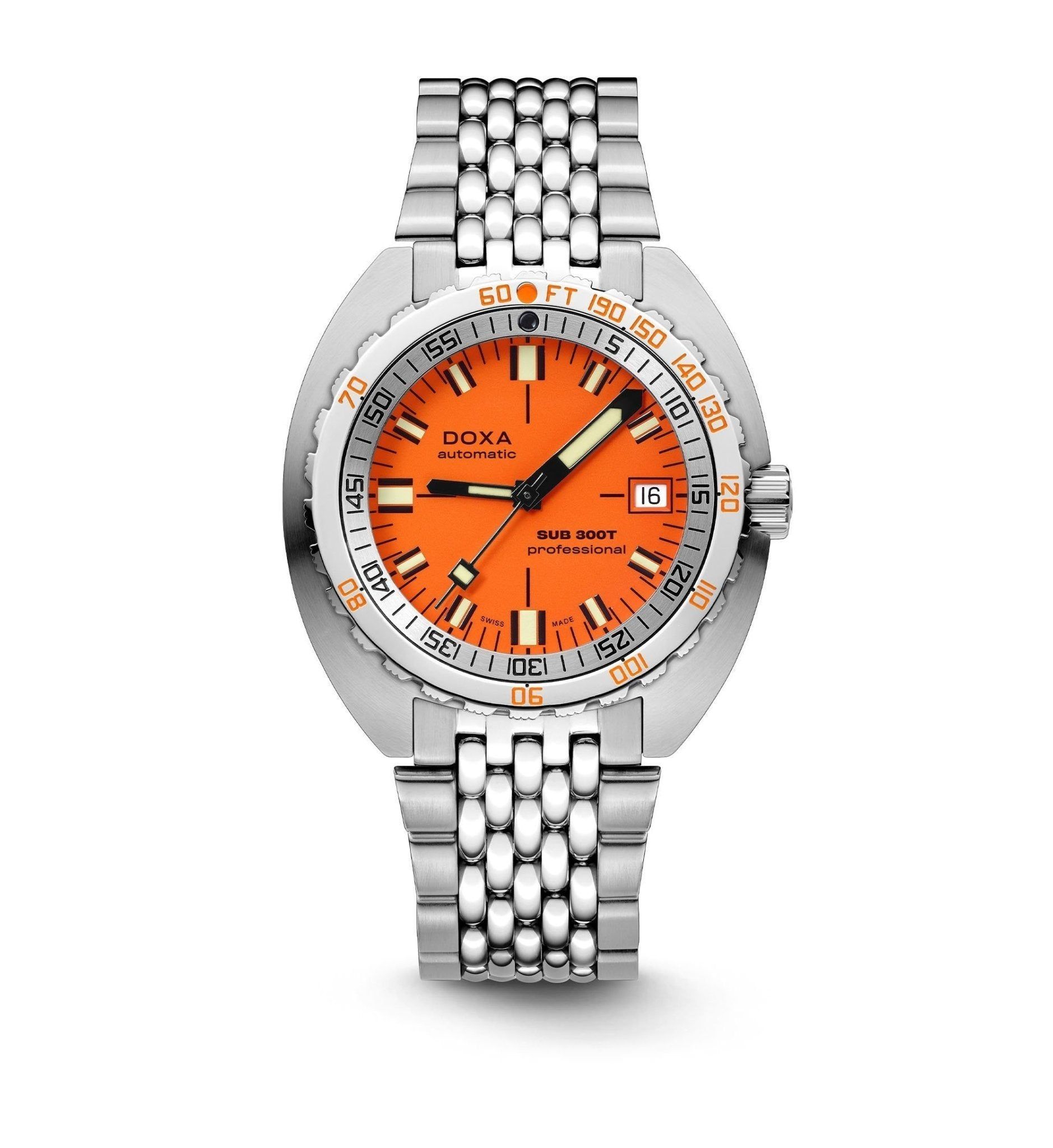 Doxa SUB 300T Professional orange helium escape valve dive watch