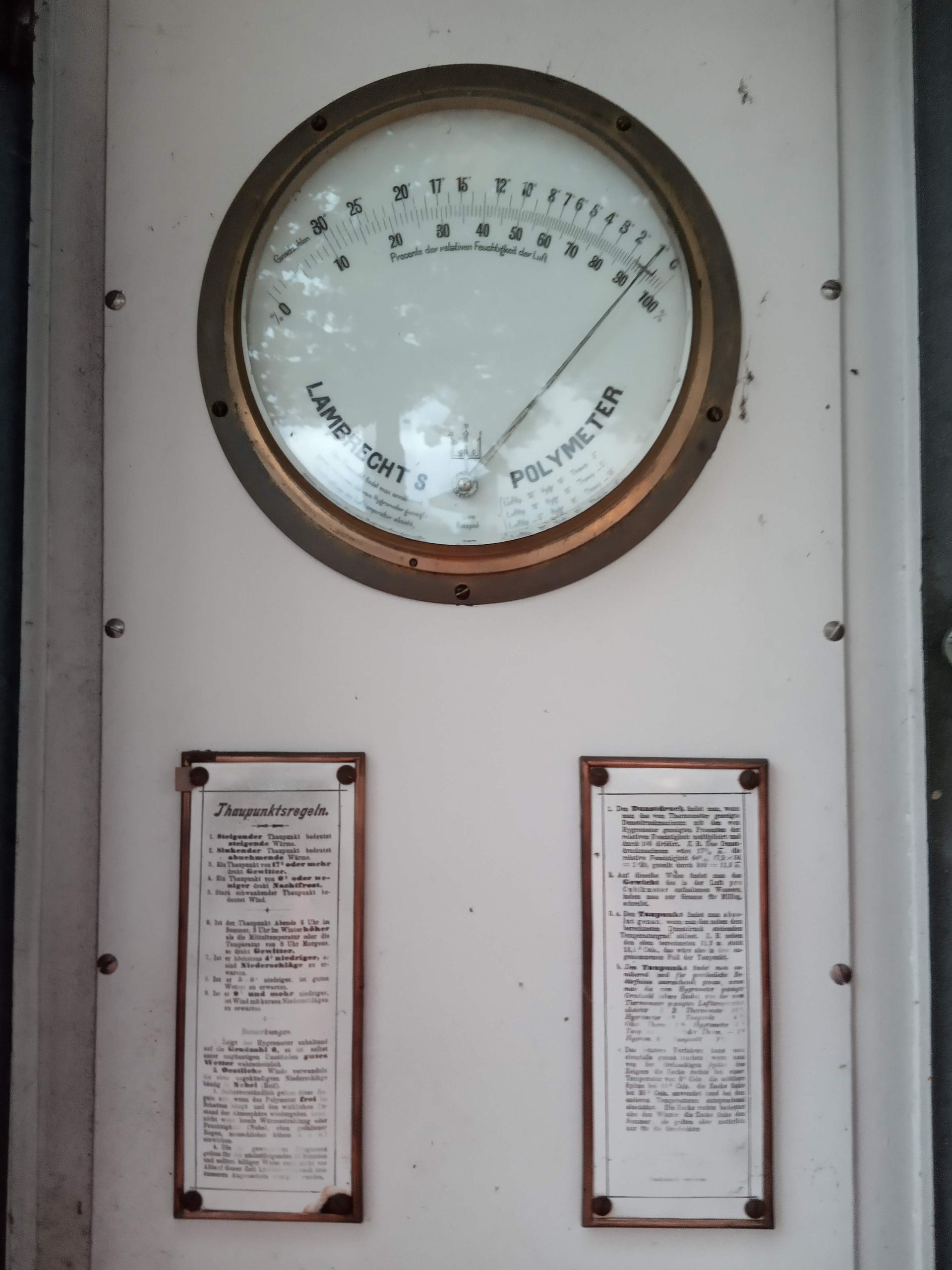 Wetterstation Zofingen vor der Restauration - Martinaglia Optik AG