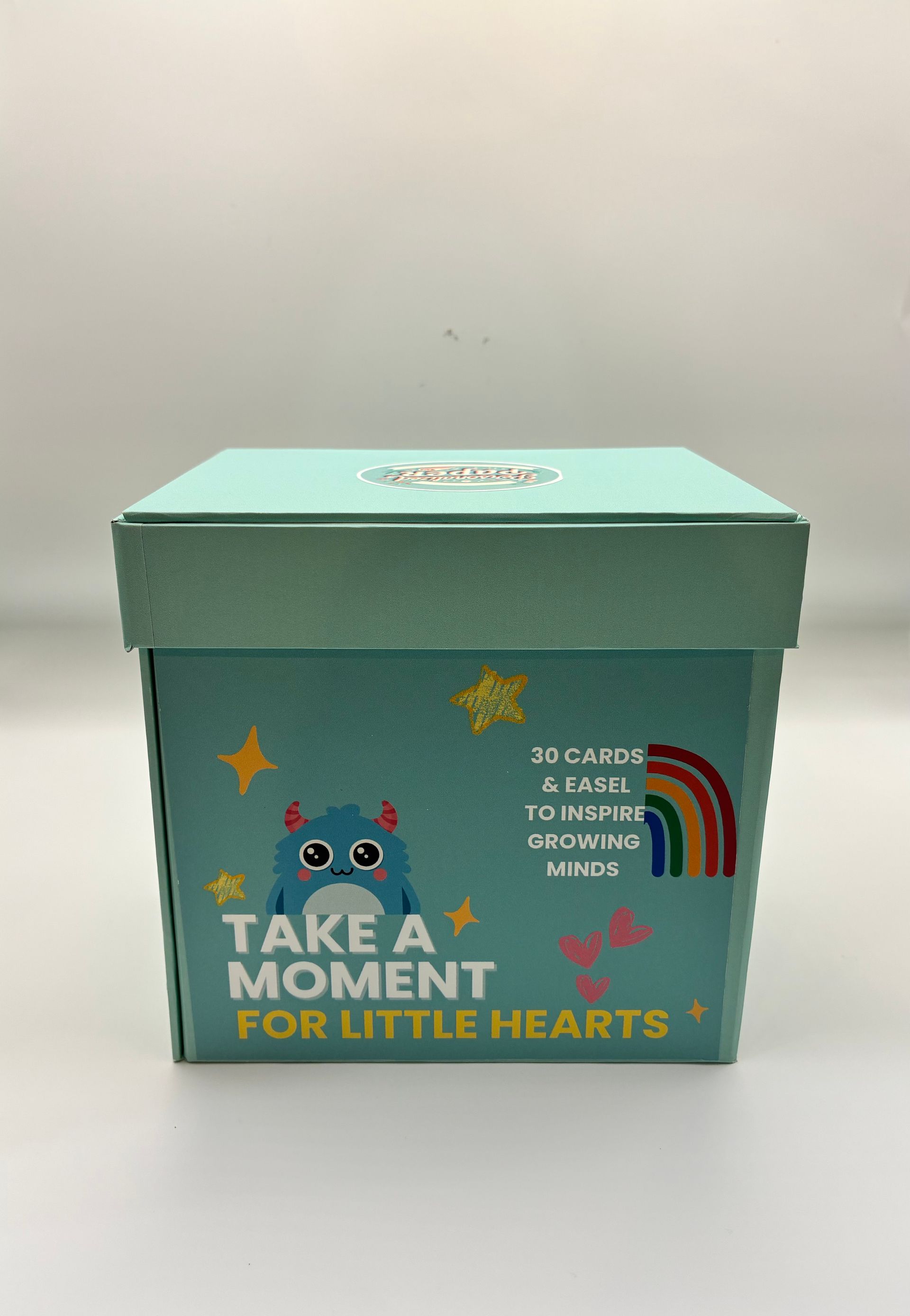 Little Hearts Motivational Card Set – 30 Daily Affirmations with Display Easel