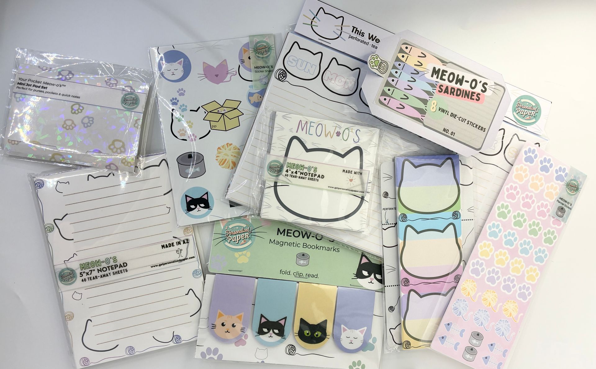 Meow-o’s Collection- Bright lists. Big plans. Cat energy.