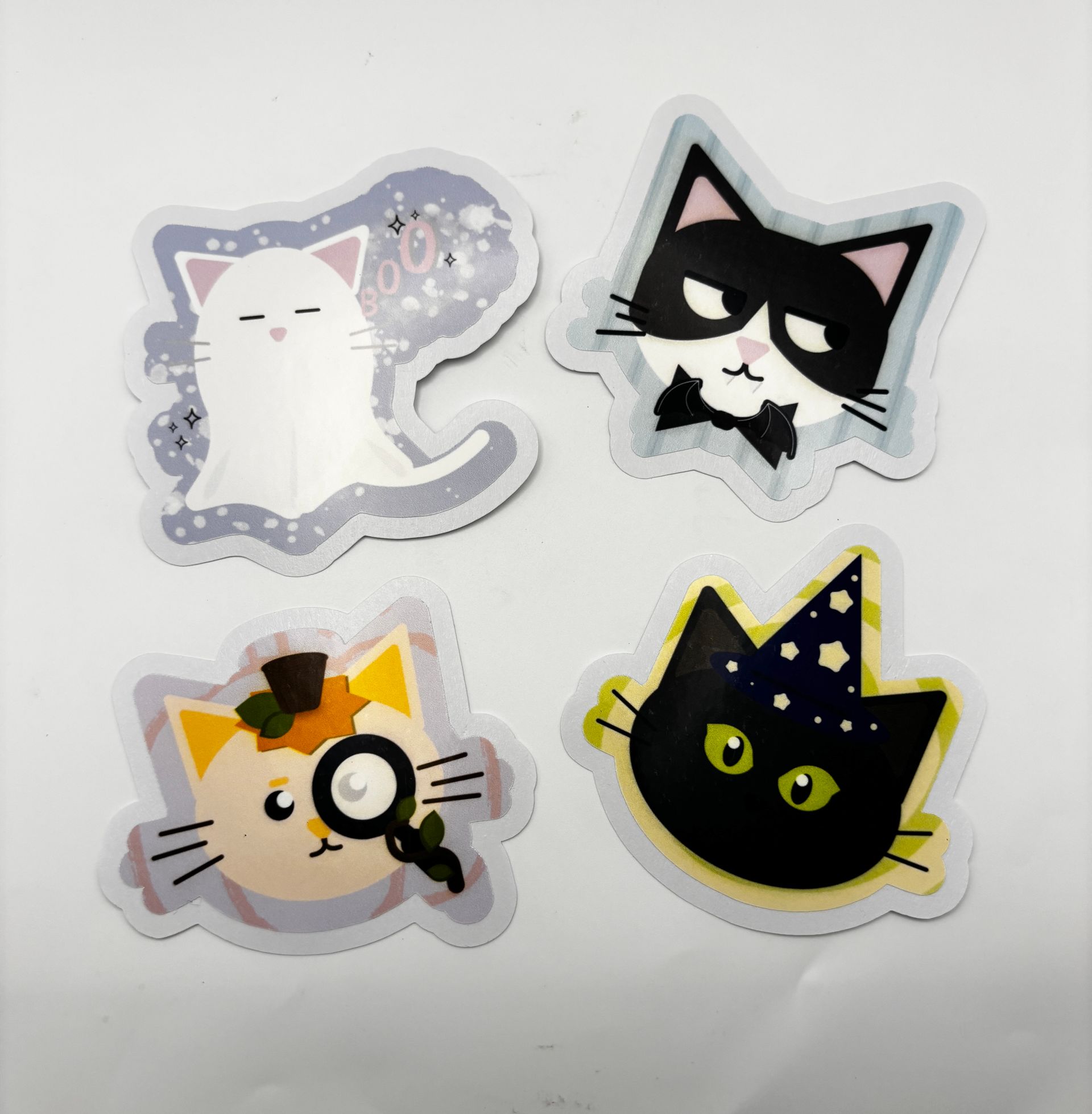 Meow-o Trick or Treat Crew | Halloween Die-Cut Sticker