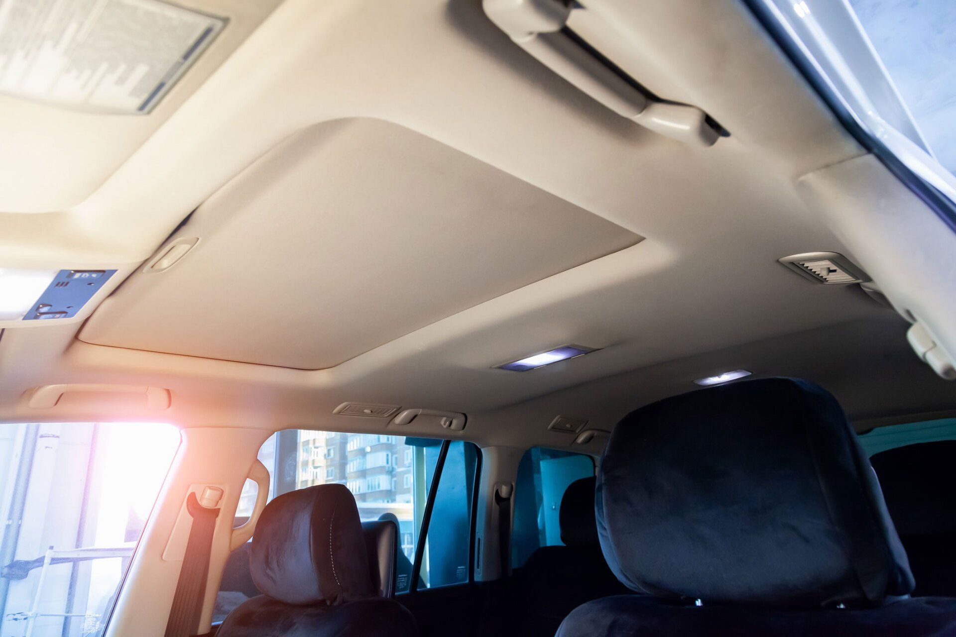Light Beige Ceiling of the SUV — Hutchinson, KS — Mobile Service Auto Glass