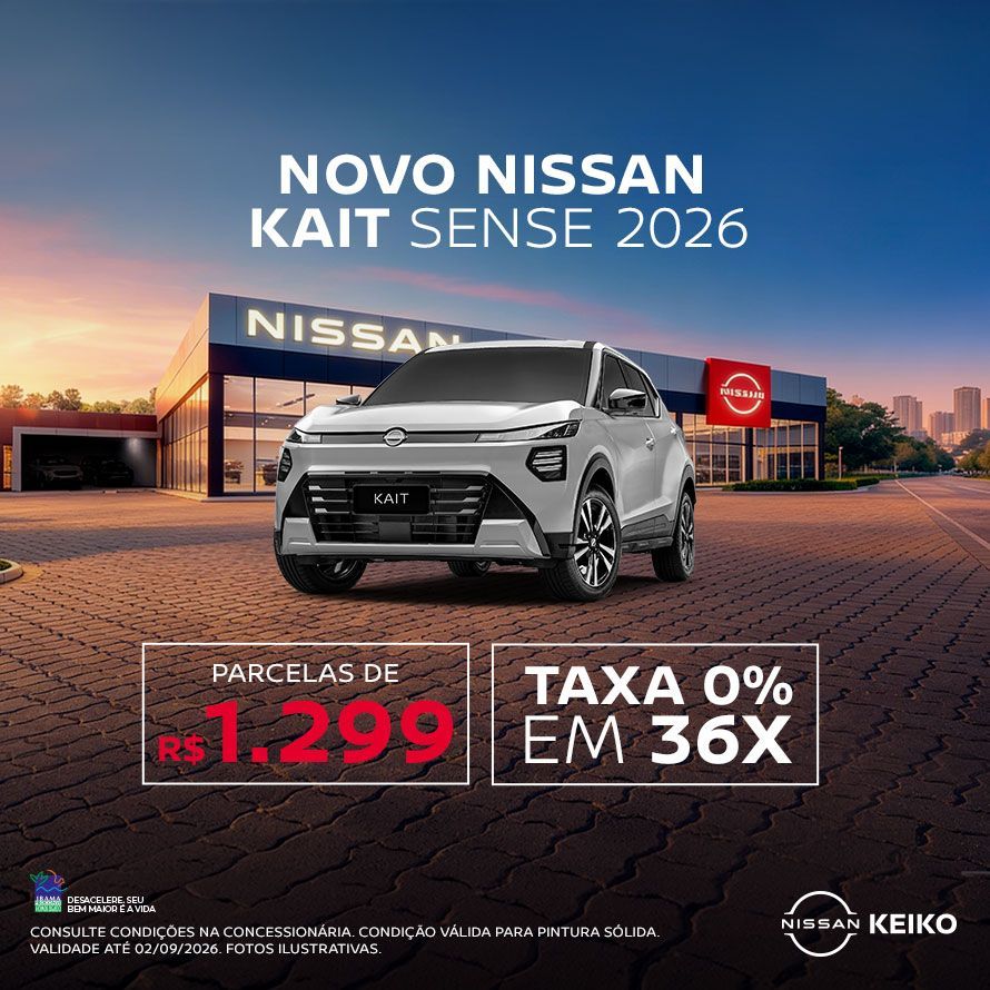KAIT SENSE - PARCELA DE 1.299 + TAXA 0% EM 36X