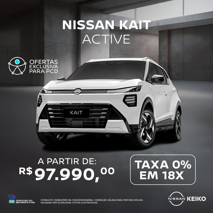 Kait Active PCD 97.990 + taxa 0% em 18x