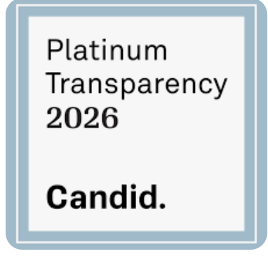 Platinum Transparency 2026 Candid logo in black on a light blue and white square