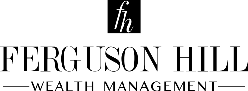 Logo for Ferguson Hill Wealth Management, an independent firm, featuring a gray 