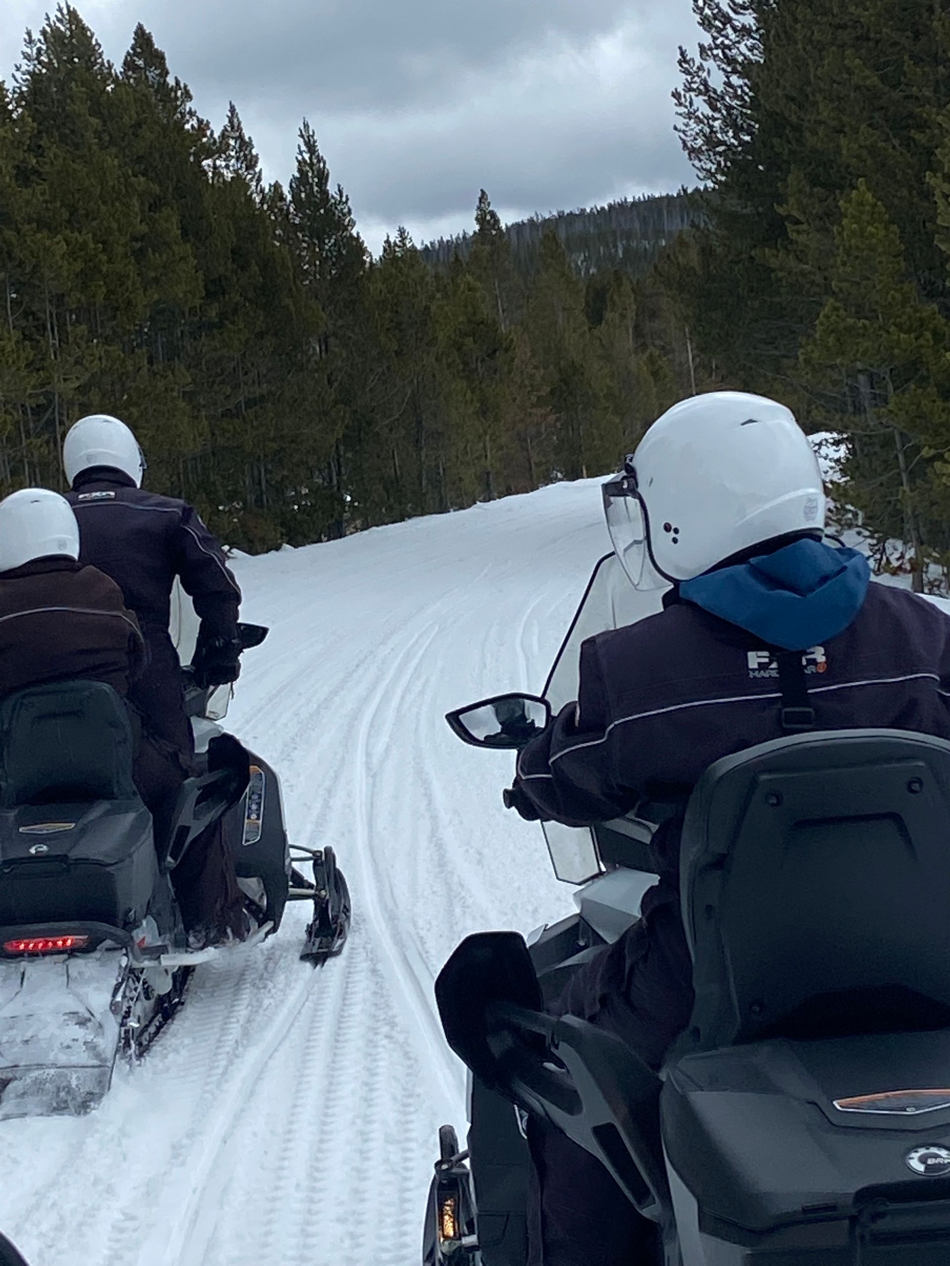 Snowmobiling in Pinedale, Wyoming.