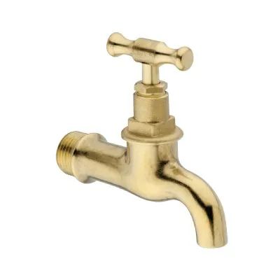 produzione di rubinetti per esterni dorati