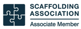 The logo for the scaffolding association associate member