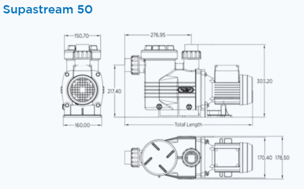 Supastream 050 - 40mm ports (1 phase)
