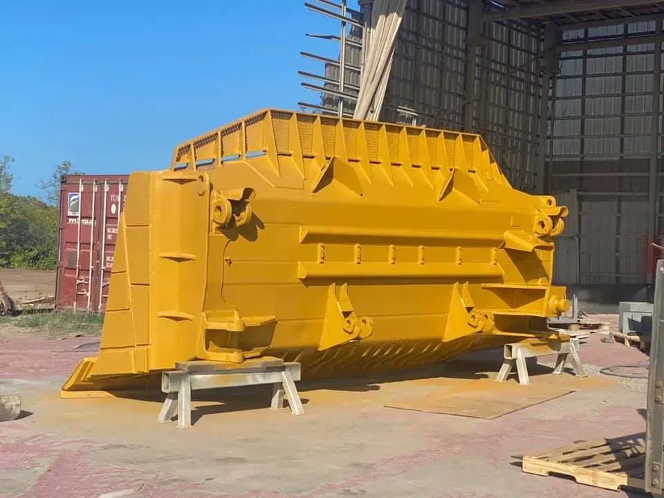 Large Yellow Construction Bucket on Saw Horses — All Blast and Paint in Bakers Creek, QLD