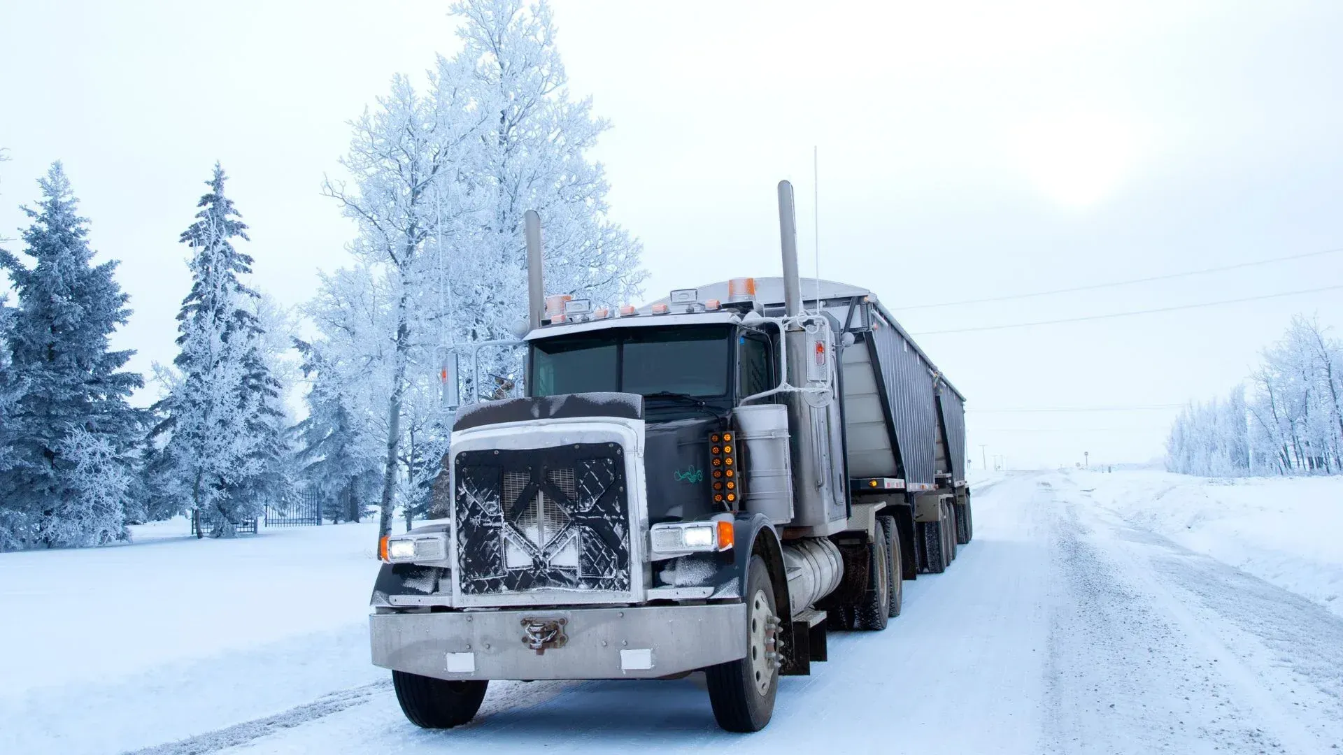 truck exhaust in cold weather