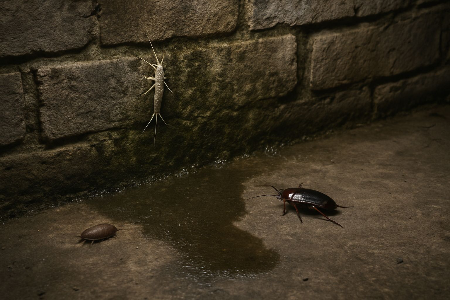 insectes dans une cave
