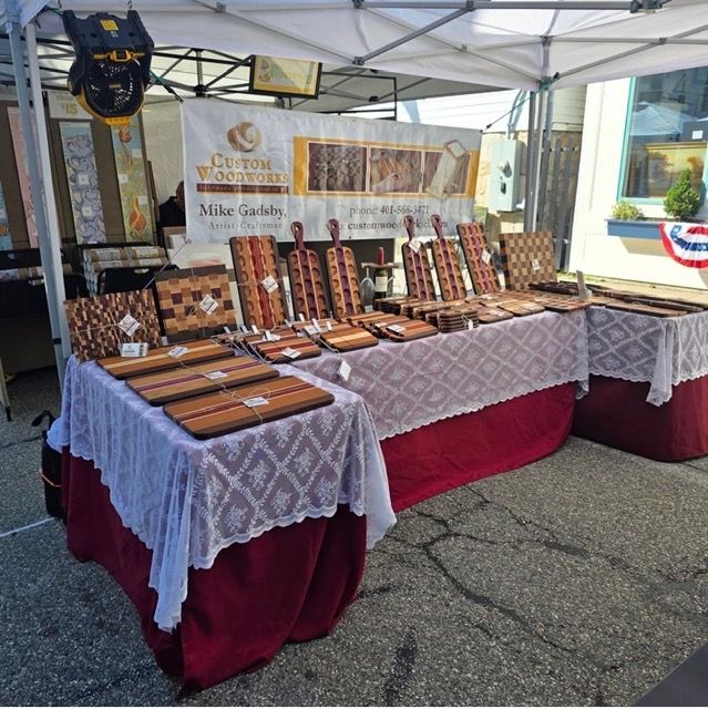 Custom Woodworks of RI artisan show display