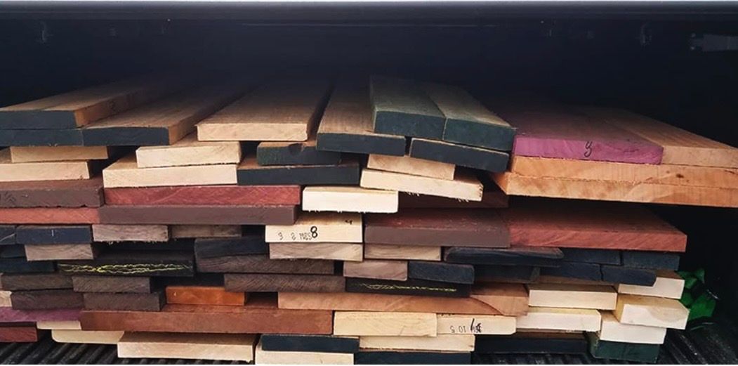 Layered wood cutting boards
