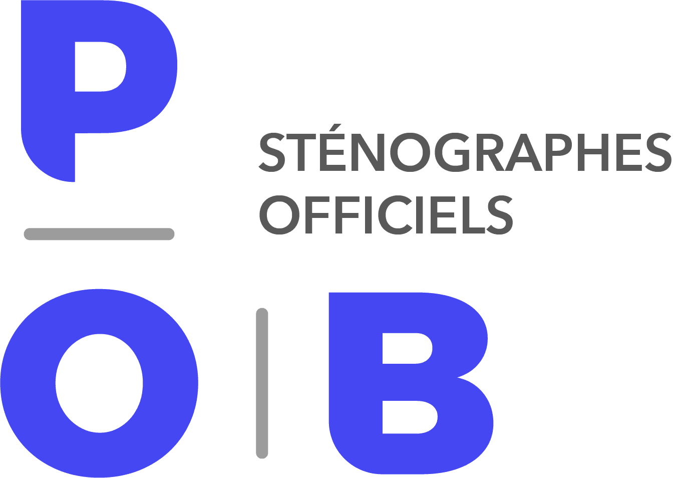 P.O.B Sténographes Officiels LOGO