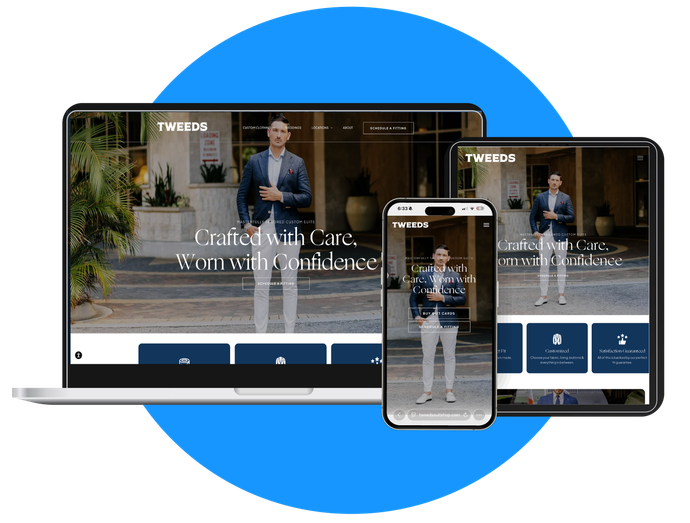 Tweeds website graphic
