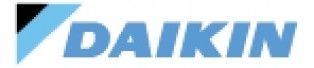 Daikin logo in blue on a light background