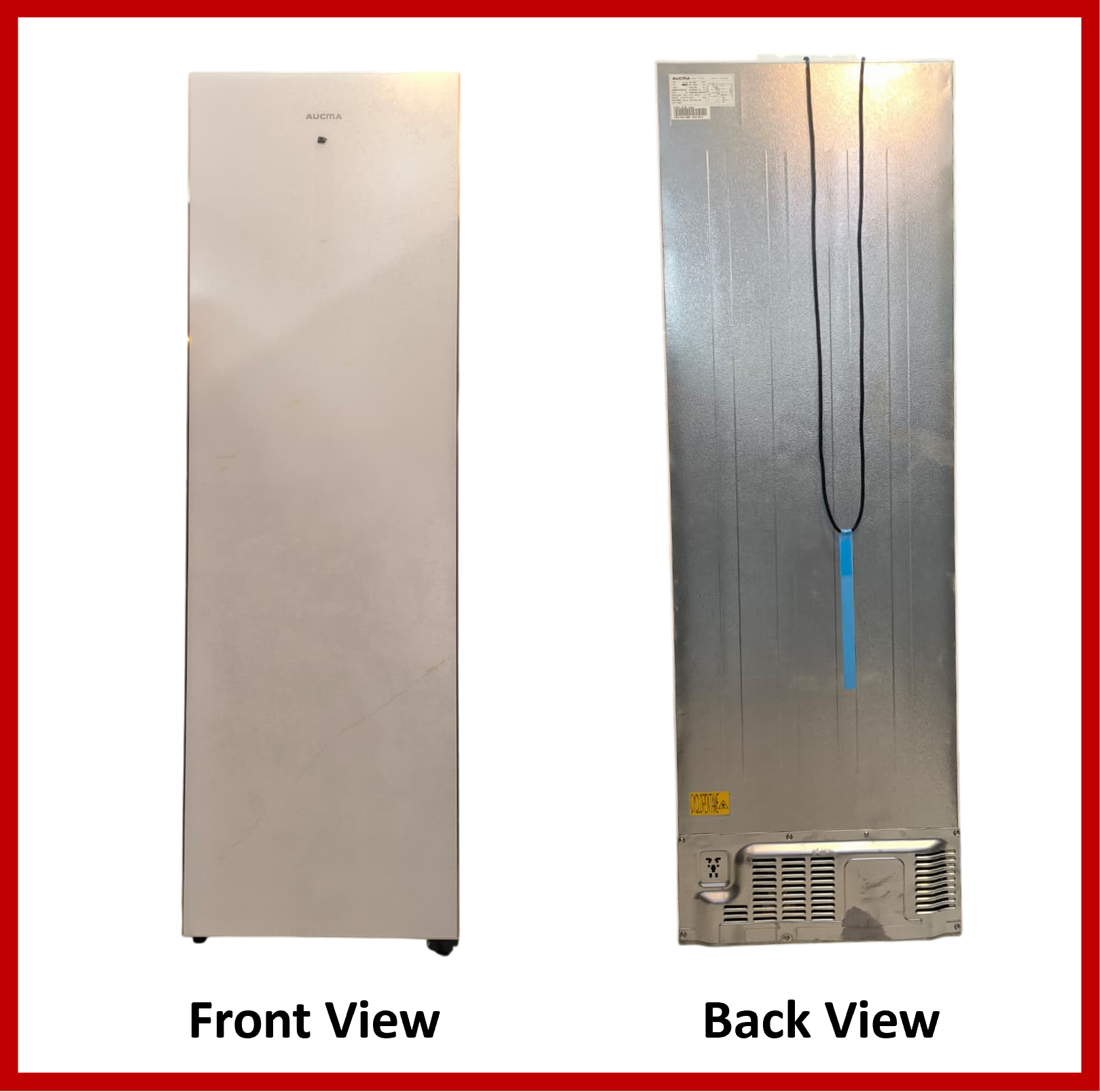 Aucma Upright Standing Freezer, Spacious drawers, 336L Capacity - BD-336W