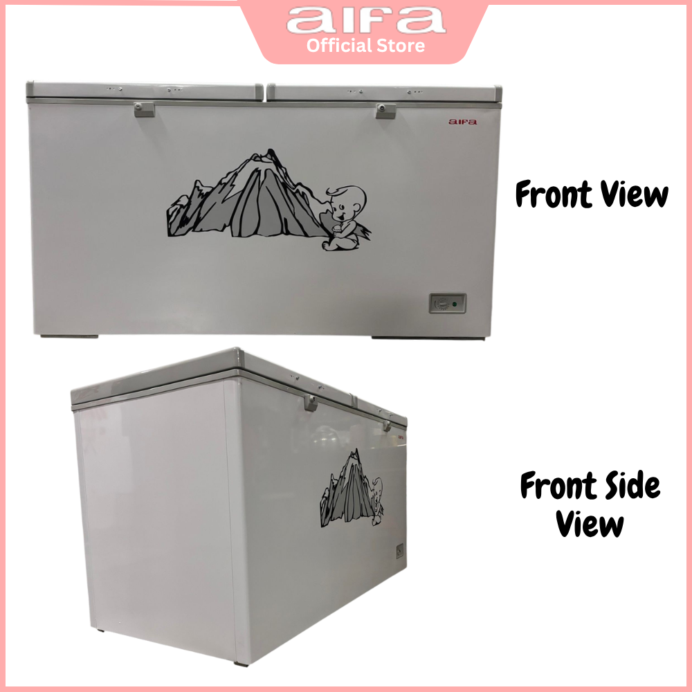 Aifa 2 Door Chest Freezer, Top Opening Door, 520L Capacity - AD-5069