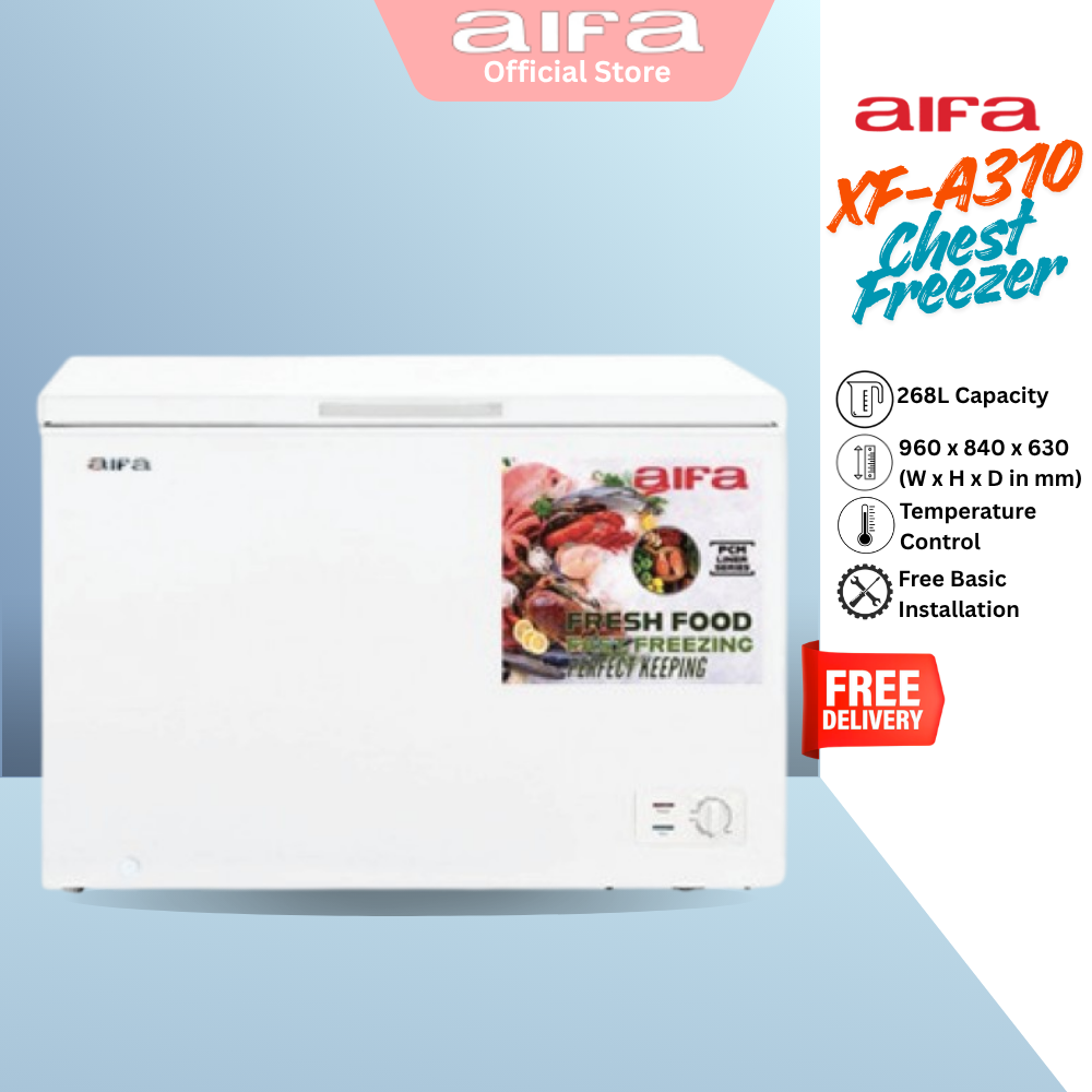 Aifa Chest Freezer, Top Opening Door, 268L Capacity, CFC free - XF-A310