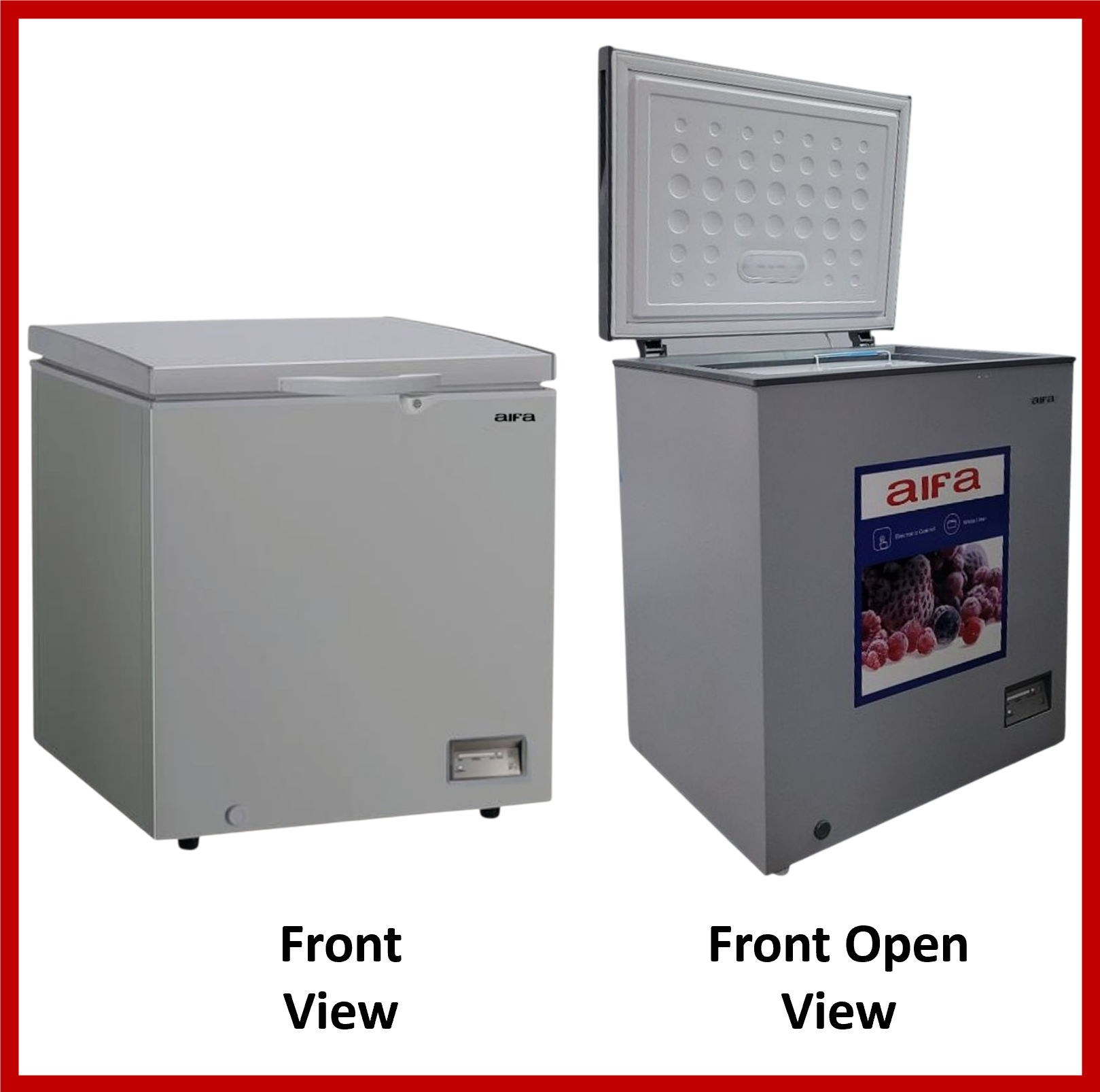 Aifa Commercial Chest Freezer, 100L Capacity, Top Opening Door - AD-H200
