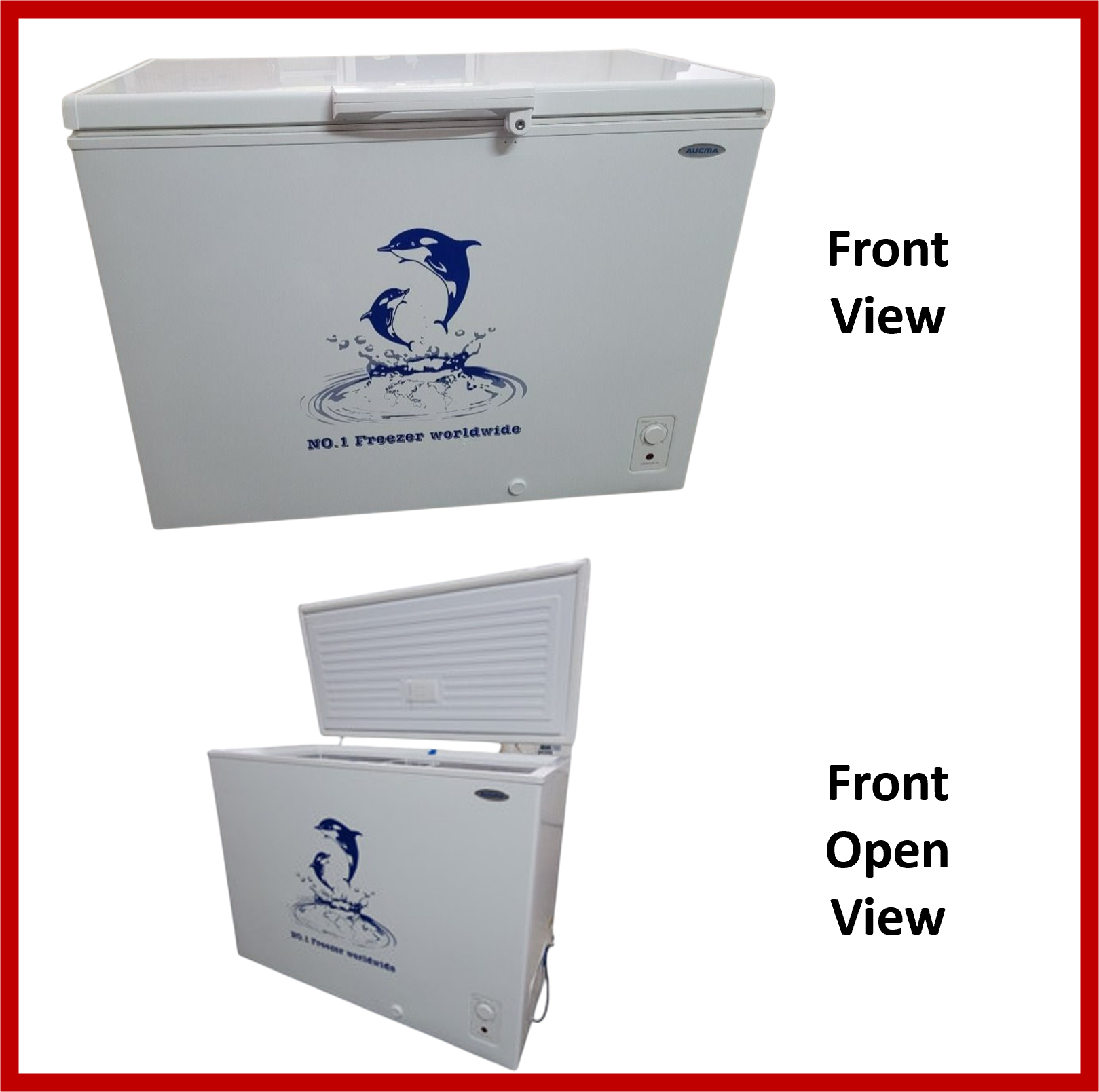 Aucma Chest Freezer, Top Opening Door, 220L Capacity - BD-220NA