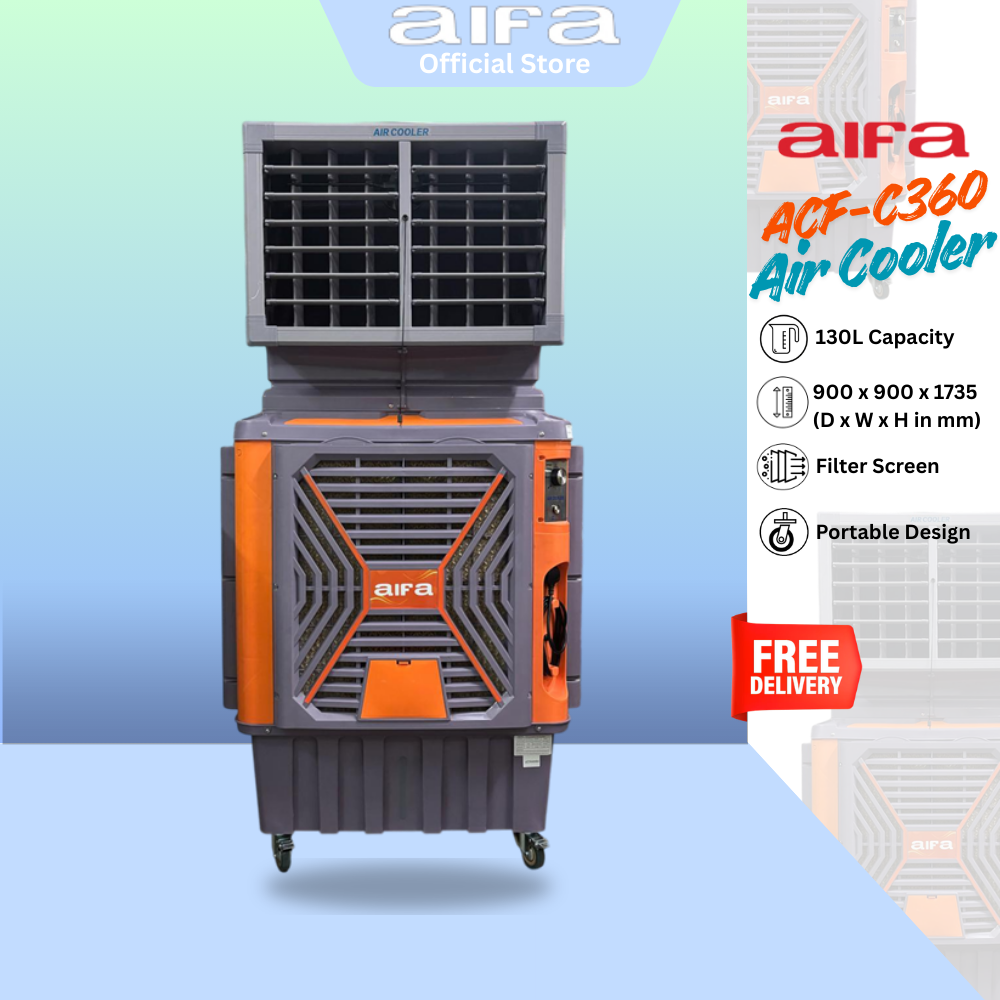 Aifa ACF-C360-1 Industrial Air Cooler, 20,000m³/h airflow, Durable PP plastic construction
