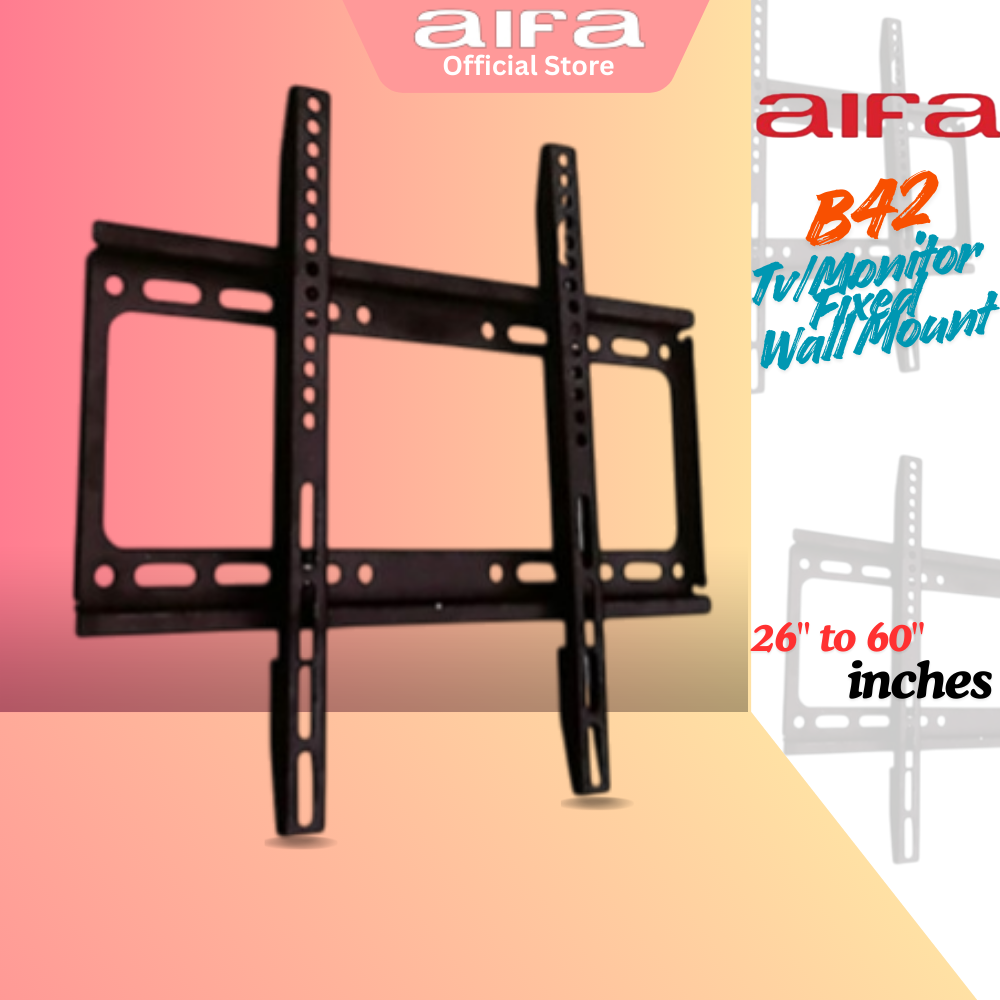 Aifa TV / Monitor Fixed Wall Mount Bracket - 26
