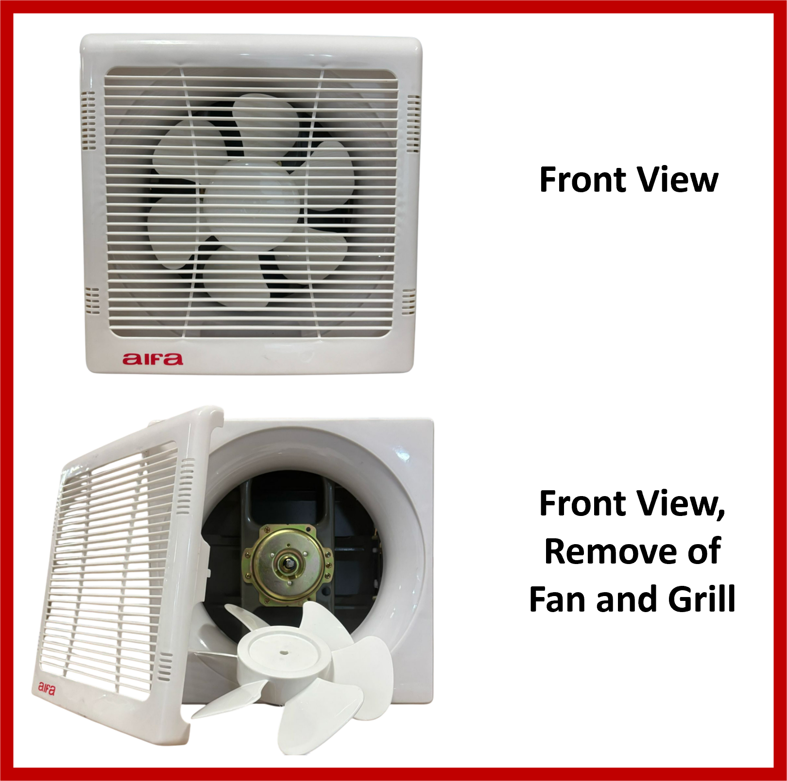 Aifa Ventilation Humidity Exhaust Fans w/Grills 8