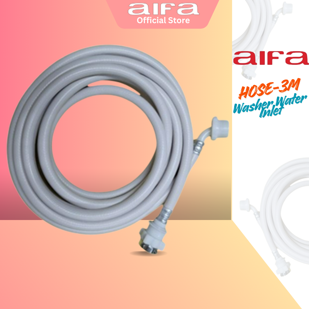 Aifa Washer Water Hose Inlet, Washing Machine Long Pipe Tube Connector Kit- 3metres