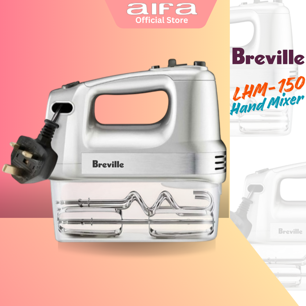 Breville LHM-150 Handy Mix & Store Hand Mixer, Handy Storage, 5 Speed