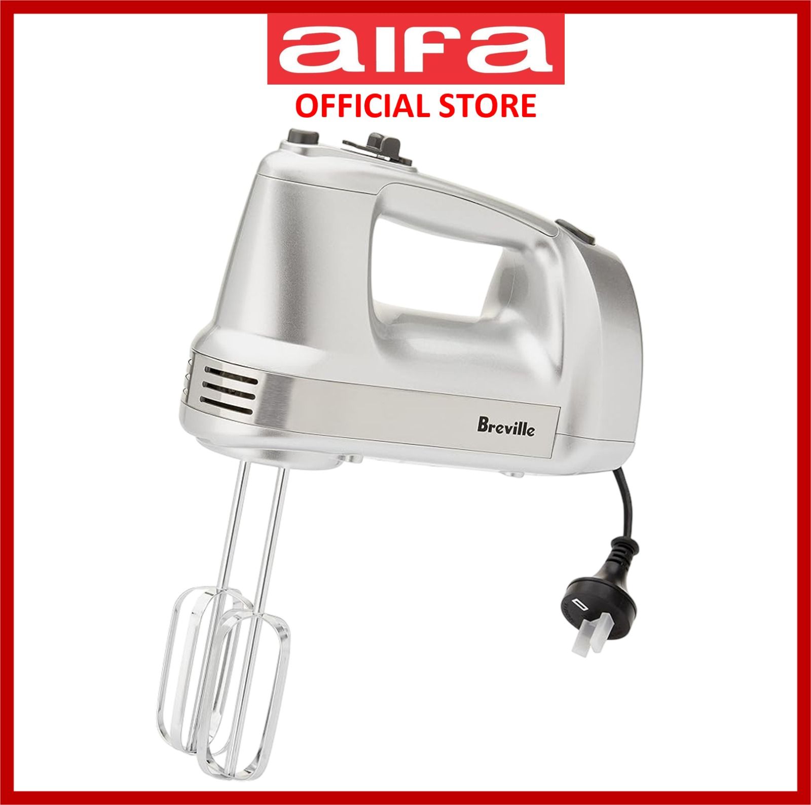 Breville LHM-150 Handy Mix & Store Hand Mixer, Handy Storage, 5 Speed