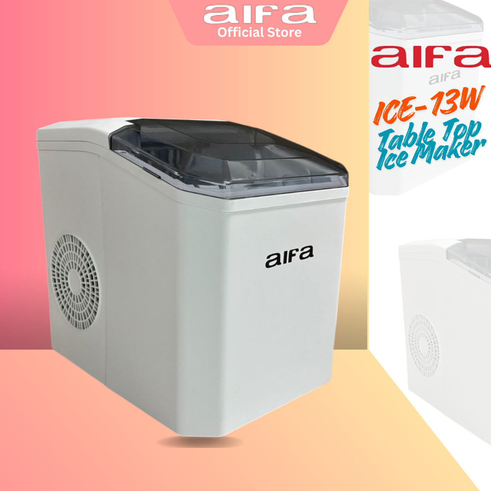 Aifa Table Top Ice Maker, Compact and efficient - White ICE-13W