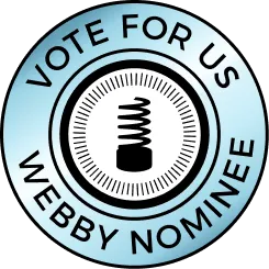 Webby Nominee badge