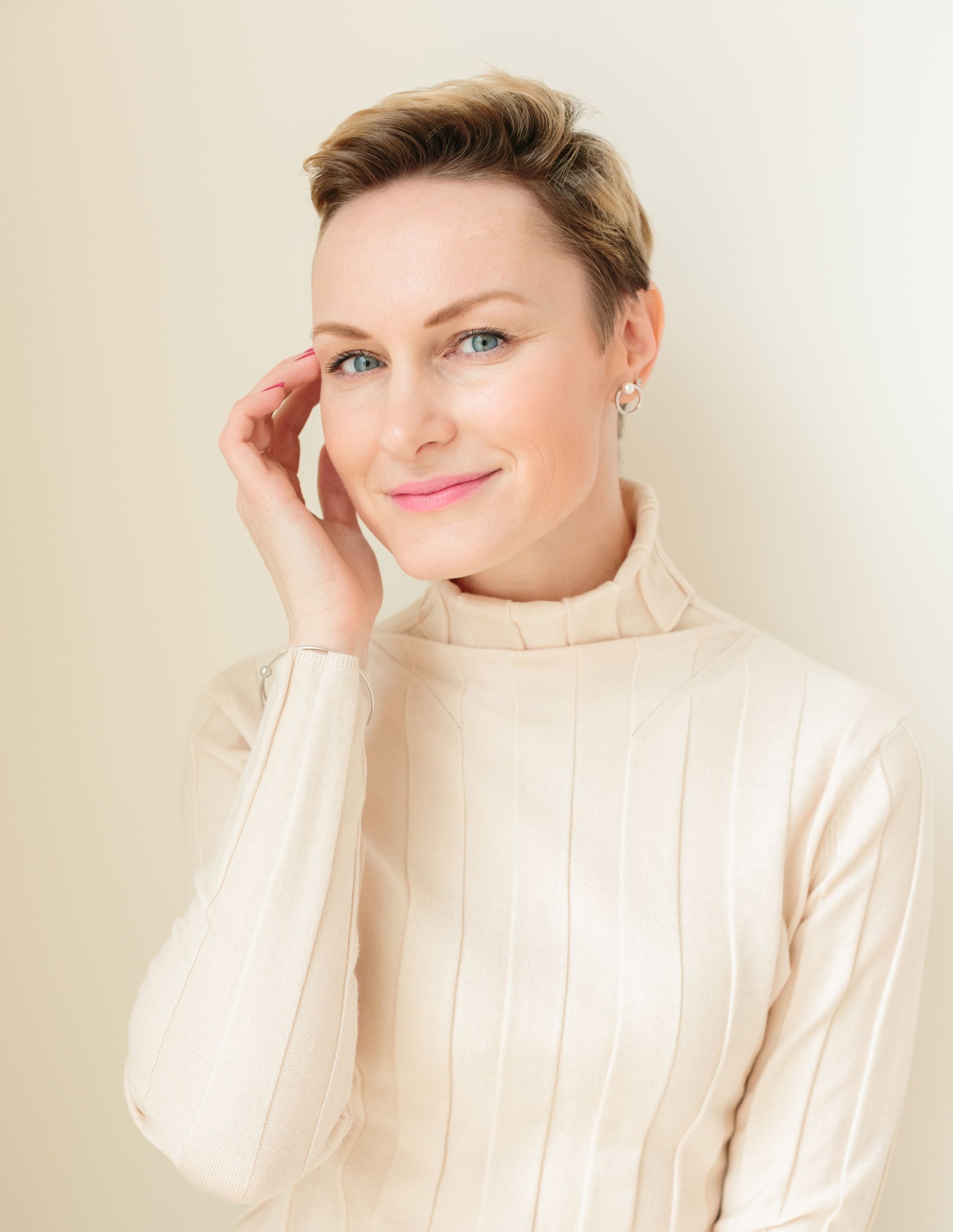 portrait of middle aged woman skincare and rejuvenation