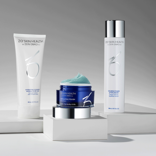 A bottle of 20 skin health cleanser and a bottle of 20 skin health lotion