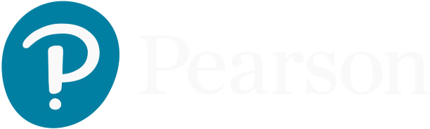 The Pearson logo, featuring a teal circle with a white stylized