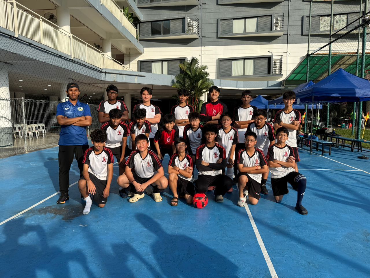 Students are taking part on sport day