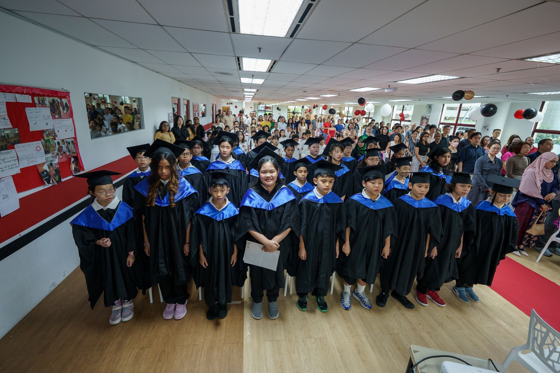 A graduation ceremony celebrating students’ academic achievements.