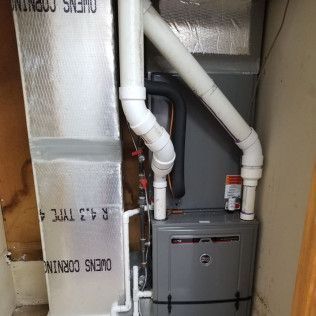 A furnace replacement in Chandler, OK by Caldwell Heat and Air