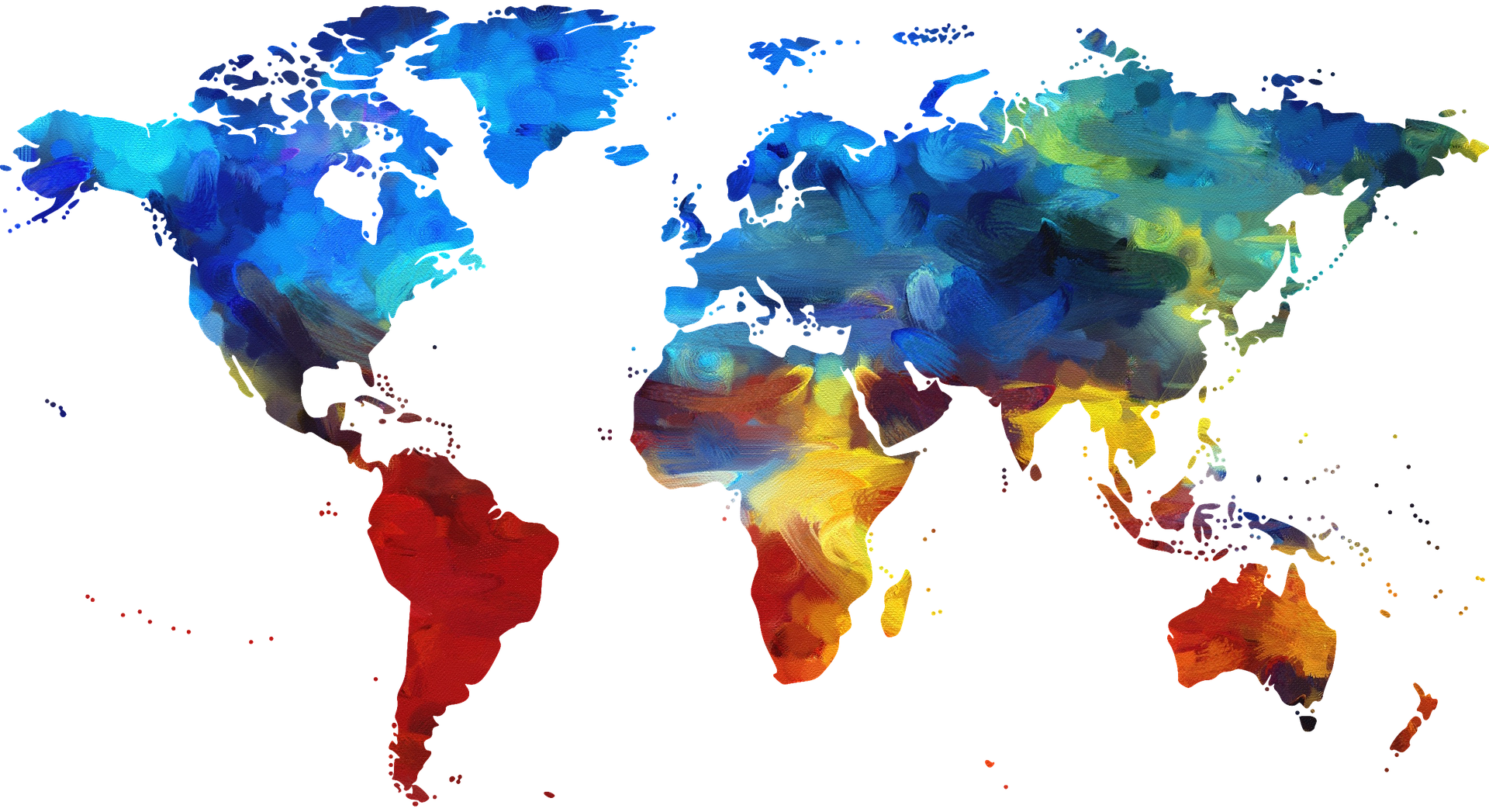 abstract image of the map of the world