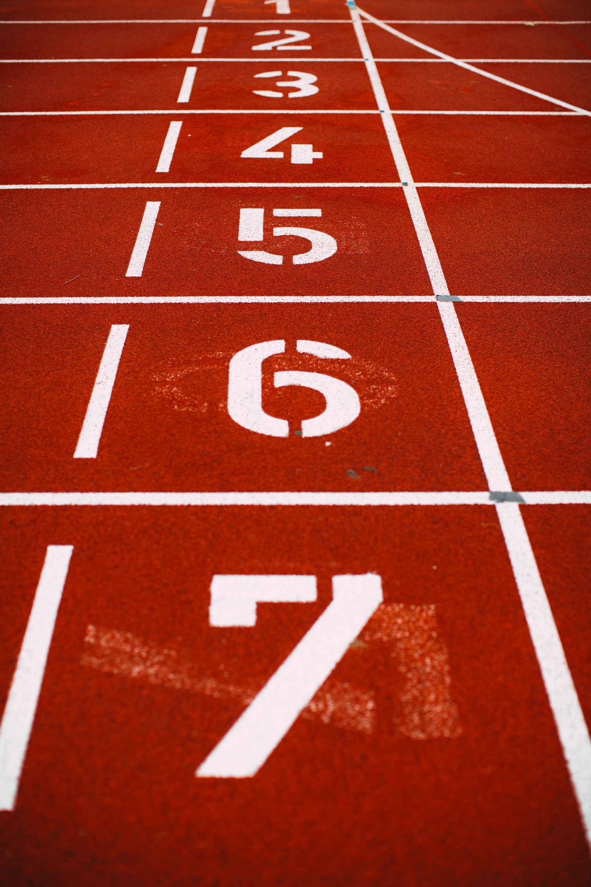 An athletics running track
