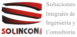 Logo de SOLINCON, con el texto «Soluciones Integrales de Ingeniería y Consultoría» en rojo y gris.