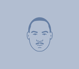 Line drawing of a MLK