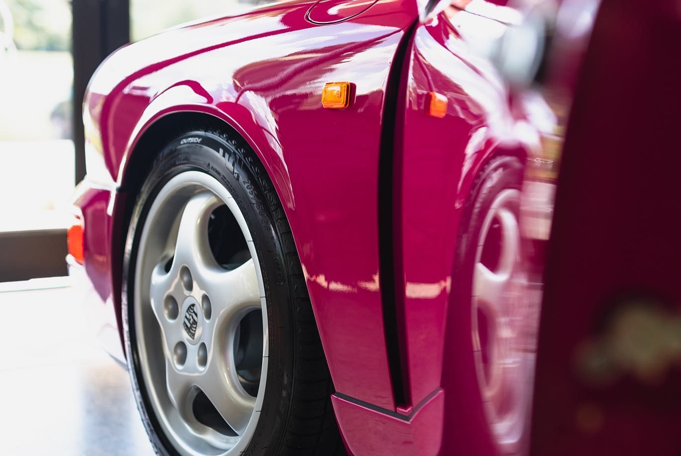 ceramic coated pink car