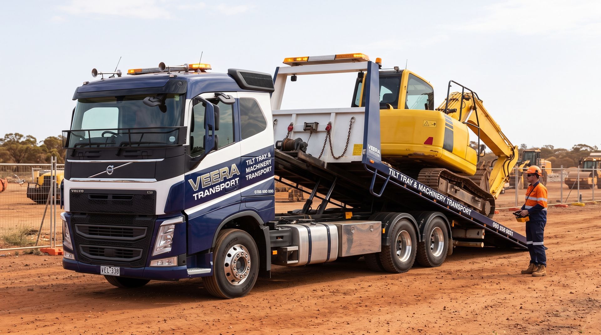 Tilt tray transport