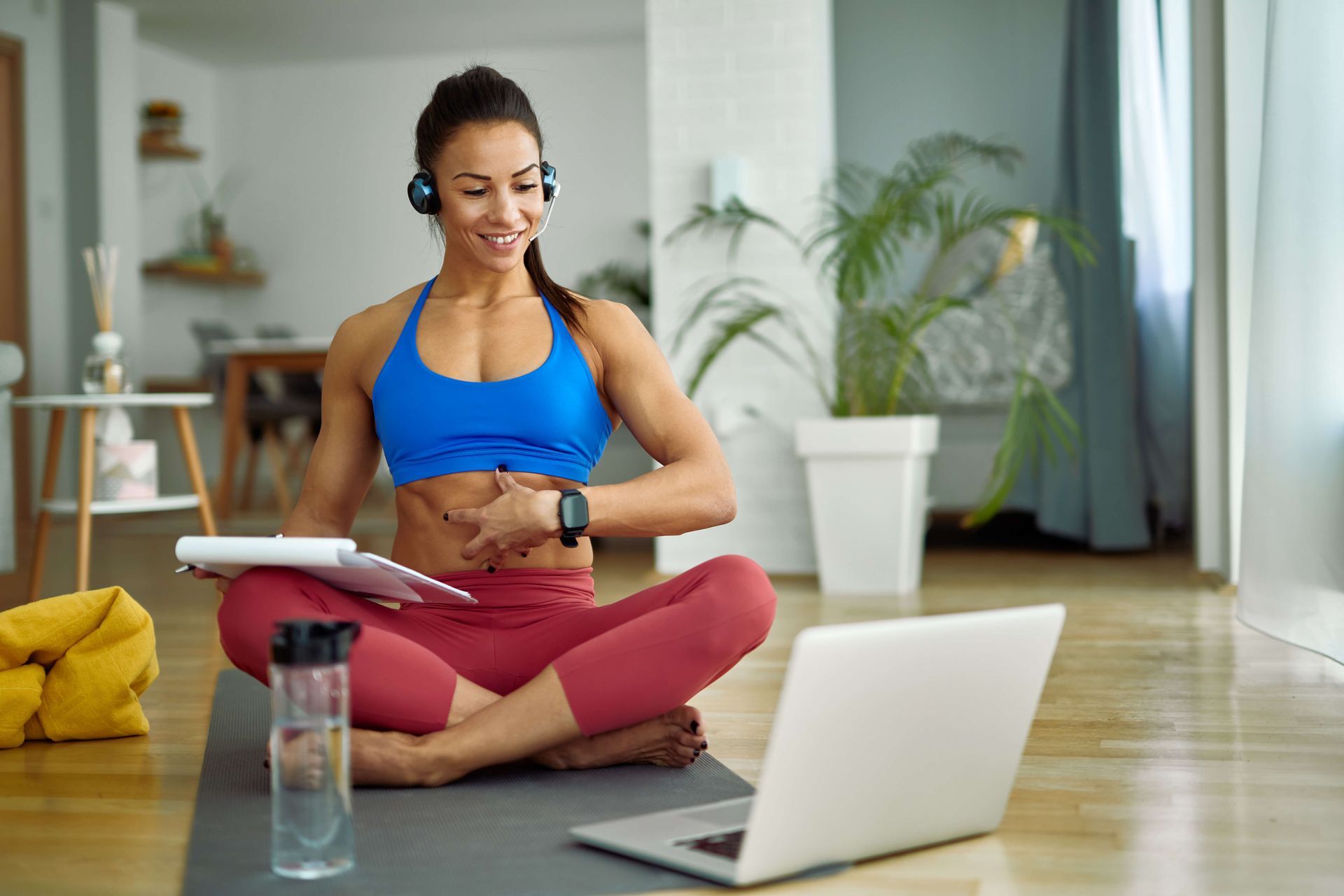 Lady Being Trained Virtually