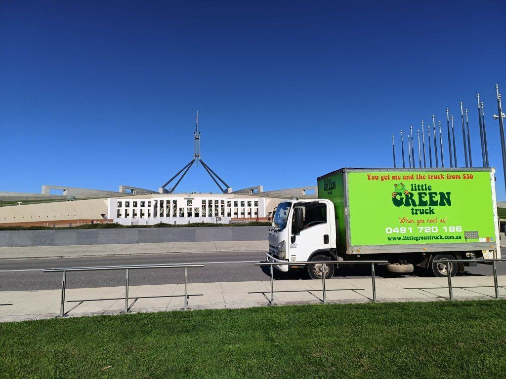 A Green Truck is Parked on the Side of the Road — Little Green Truck Port Macquarie in Port Macquarie, NSW