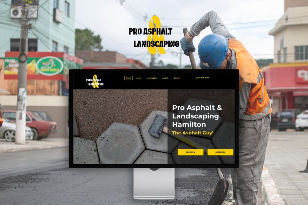Pro Asphalt & Landscaping Web Design Responsive Web Development Hamilton Social Media Agency